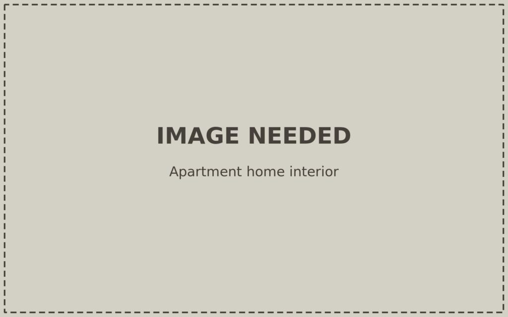 Placeholder: apartment home interior image needed