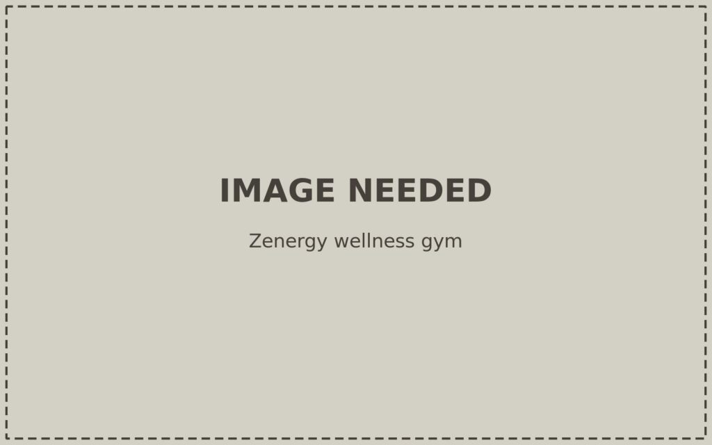 Placeholder: Zenergy wellness gym image needed