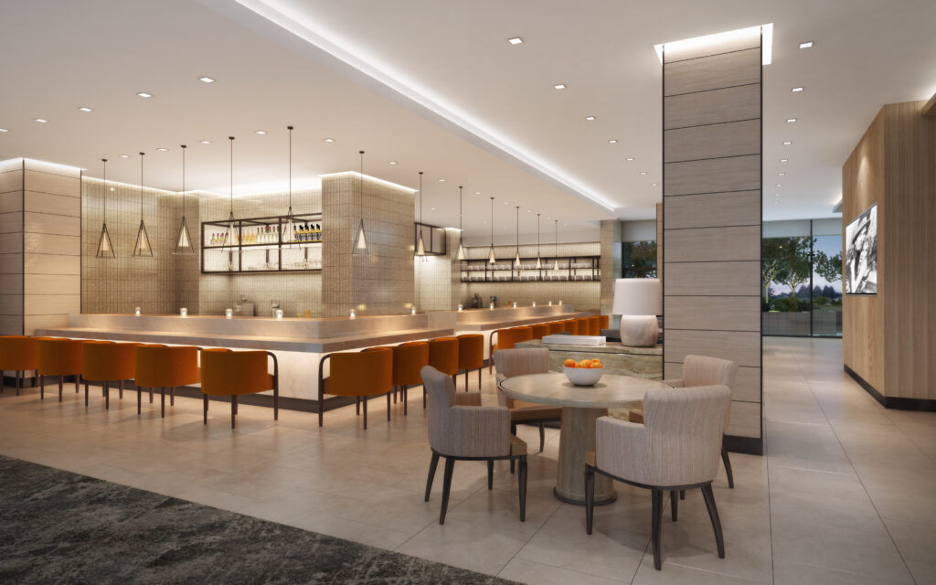 Rendering of The James’ bistro café and bar